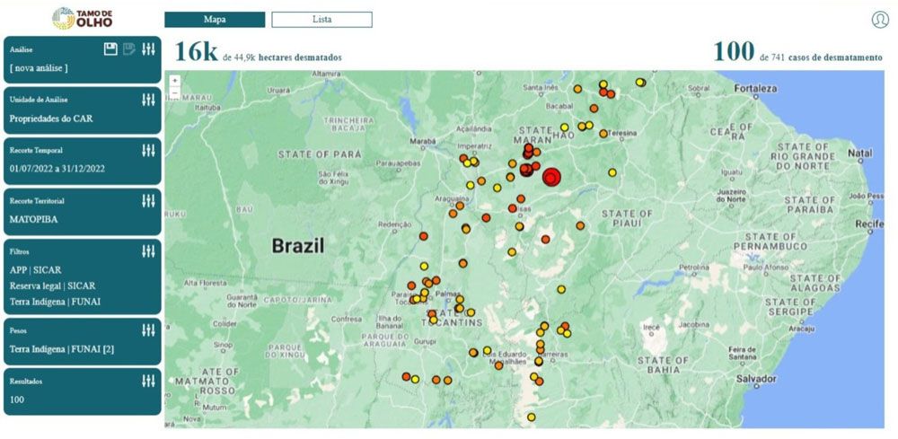 Cerratinga: Mapeamento de espécies, produtos e produtores do Cerrado e Caatinga