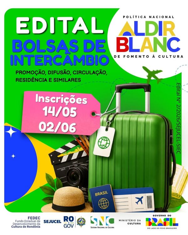 Edital Aldir Blanc investe R$ 350 mil em projetos culturais em Rondônia 