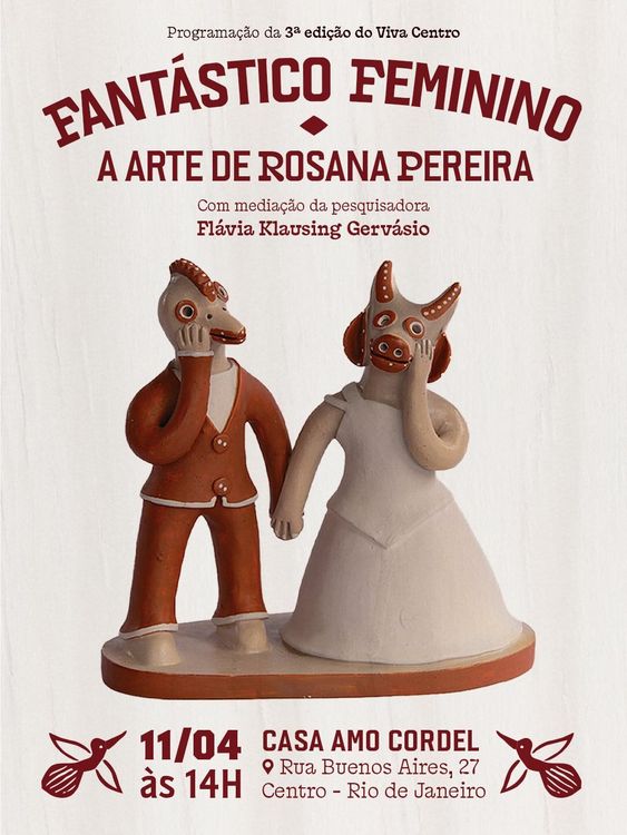 Exposição “Fantástico Feminino: A Arte de Rosana Pereira” na Casa Amo Cordel, Rio de Janeiro